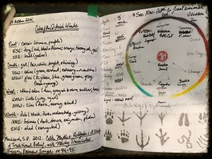 Here's what a real live book of Ovate field notes looks like--messy huh?